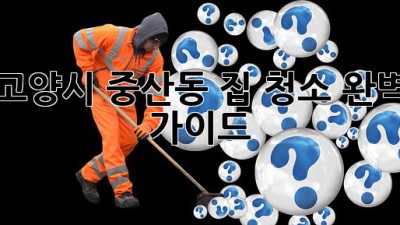 고양시 중산동 집 청소 완벽 가이드